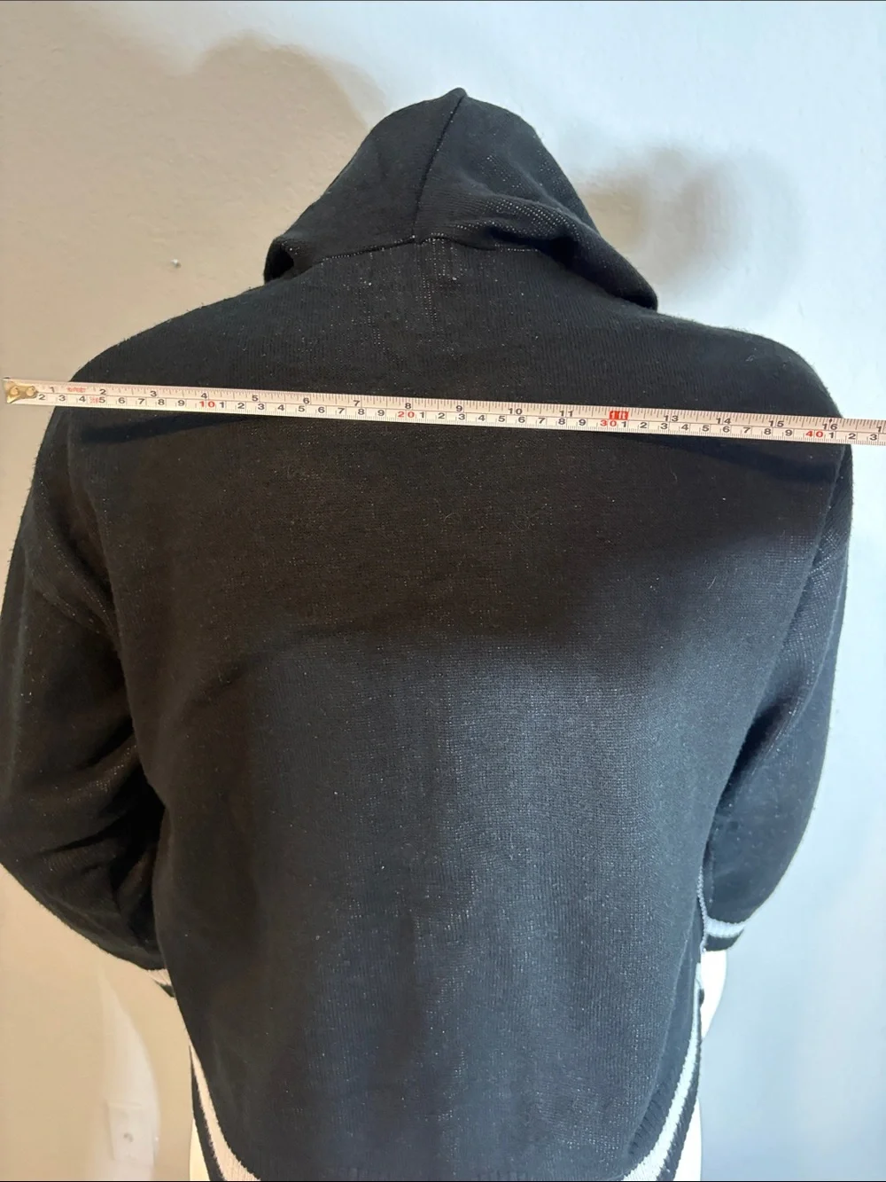 Juicy Couture Black and White Crewneck Hooded Sweater - Men